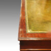 Edwardian mahogany pedestal desk edge