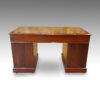 Edwardian mahogany pedestal desk rear
