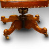Edwardian oak and leather desk chair base
