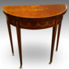 Edwardian small demi-lune card-table,1