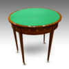 Edwardian small demi-lune card-table open