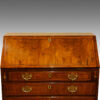 George III inlaid walnut bureau 1