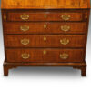 George III inlaid walnut bureau,2