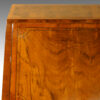 George III inlaid walnut bureau flap detail