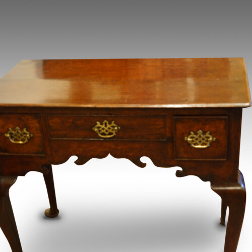 Georgian oak lowboy front