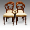 Set of 6 Victorian mahogany balloon back dining chairs