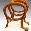 Set of 6 Victorian mahogany balloon back dining chairs detail
