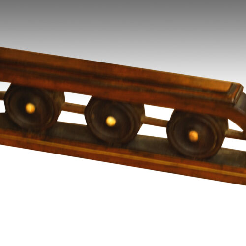 Victorian inlaid rosewood shaped centre table undertier detail