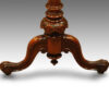 Victorian shaped inlaid walnut cardtable legs