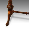 Victorian shaped inlaid walnut cardtable end support