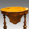 Victorian inlaid walnut shaped work-table,1
