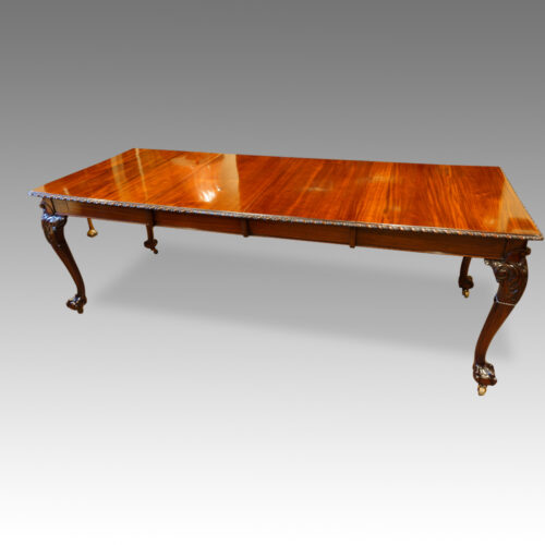 Edwardian claw and ball dining table narrow