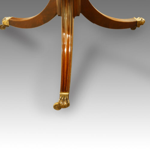 Edwardian 3- pillar dining table,7