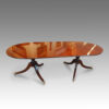 Mahogany 1930's twin pillar dining table