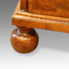 Antique walnut chest turned feet