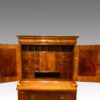 Queen Anne walnut fitted cabinet interior