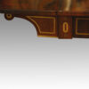 Regency brass inlaid sofa table on scroll feet,8