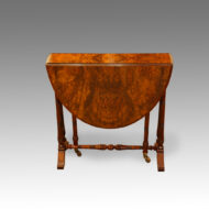 Victorian burr walnut small Sutherland table,2