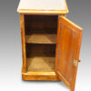 Victorian inlaid walnut bedside cabinet,3