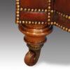 Victorian walnut button-back leather Chesterfield,5