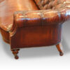 Victorian walnut button-back leather Chesterfield,2