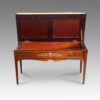 Edwardian inlaid rosewood duet stool interior