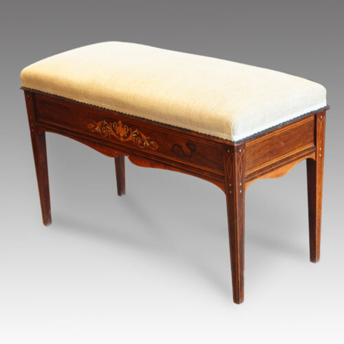 Antique duet stool