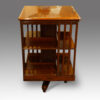 Antique revolving bookcase side view