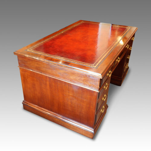 Antique desk end view