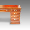 Edwardian mahogany partners desk pedestal