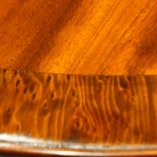 Edwardian dining table crossbanding