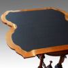 Victorian burr walnut card-table detail