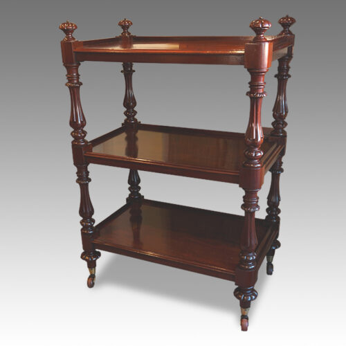 Victorian dumb waiter in mahogany
