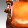 Antique desk chair arm detail