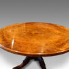 Victorian large walnut loo table top