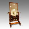 Victorian mahogany cheval mirror
