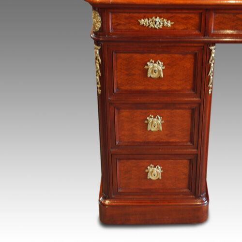 French cylinder desk pedestal