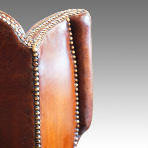 Antique library wing chair