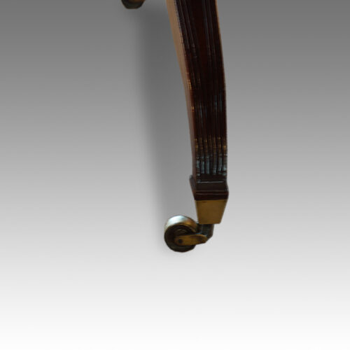 Regency twin pillar mahogany dining table leg