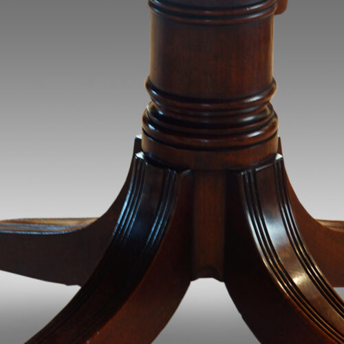 Regency twin pillar mahogany dining table column