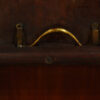 Regency twin pillar mahogany dining table top release