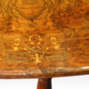 Victorian inlaid walnut Sutherland table inlay detail