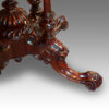 Victorian oval inlaid dining table leg