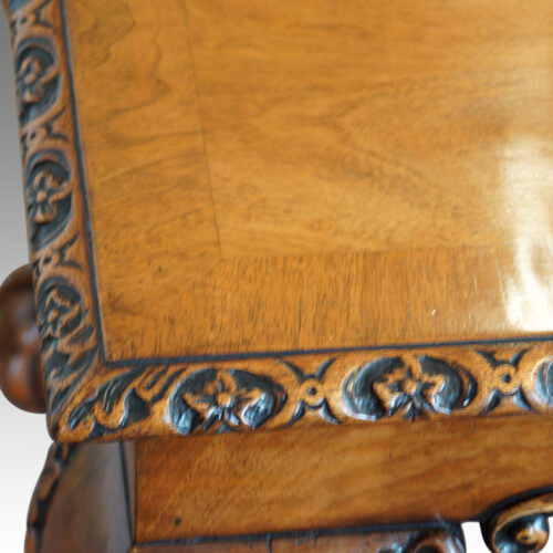 Carved coffee table