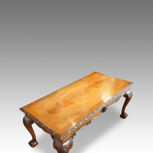 Antique walnut coffee table