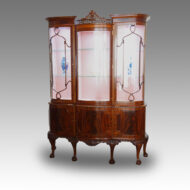 Edwardian claw and ball display cabinet