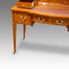 Edwardian inlaid mahogany writing desk detail end