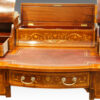 Edwardian inlaid mahogany writing desk front