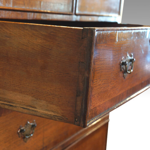 Antique oak drawer joints