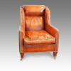 Pair of Edwardian leather club chair